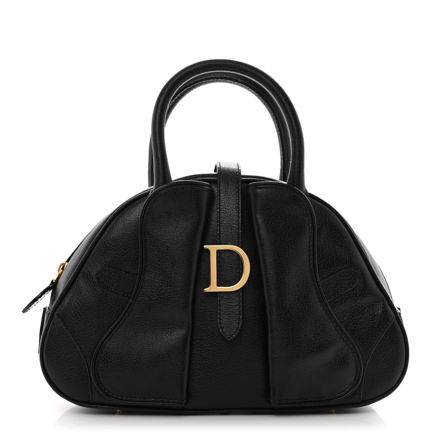 Christian Dior Calfskin Saddle Bowler Black 1 of 13