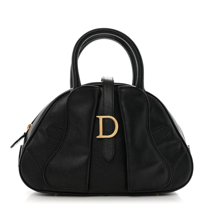 Christian Dior Calfskin Saddle Bowler Black 1 of 13