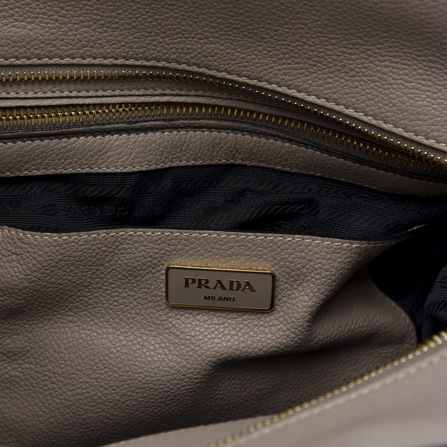 Prada Vitello Daino Two-Way Tote Argilla 8 of 13