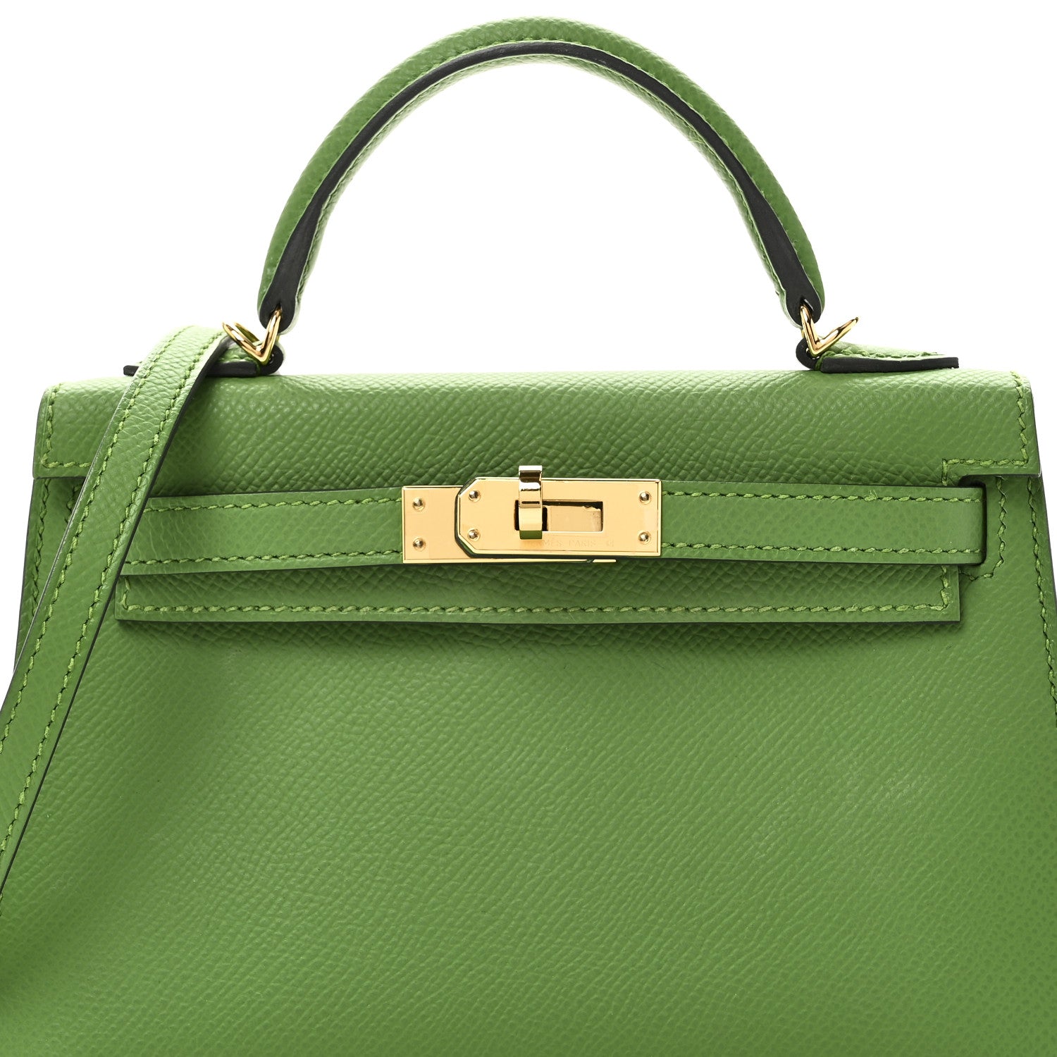 Hermes Epsom Mini Kelly Sellier 20 Vert Yucca 7 of 10