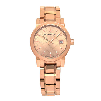 Burberry Stainless Steel 34mm The City Quartz Watch Rose BU9135 1 of 5