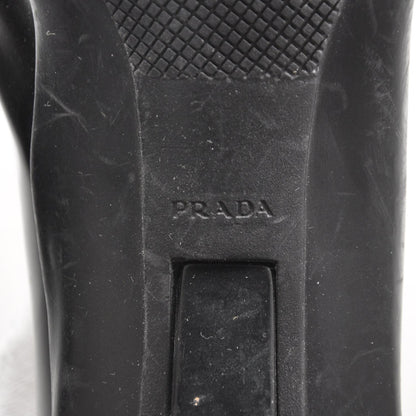 Prada Spazzolato Heels 37 Black 6 of 6