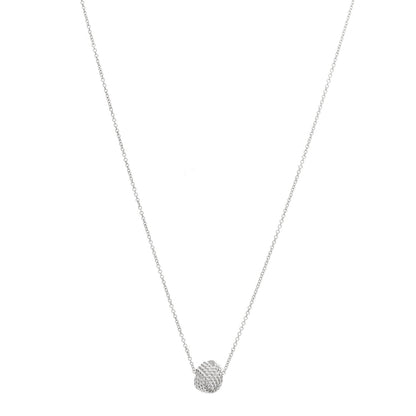 Tiffany Sterling Silver Twist Knot Pendant Necklace 1 of 5
