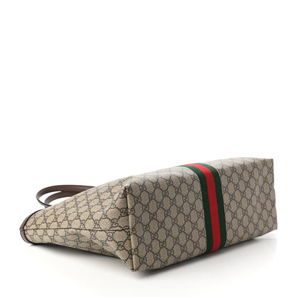 Gucci GG Supreme Monogram Medium Ophidia Shopping Tote Brown 4 of 10