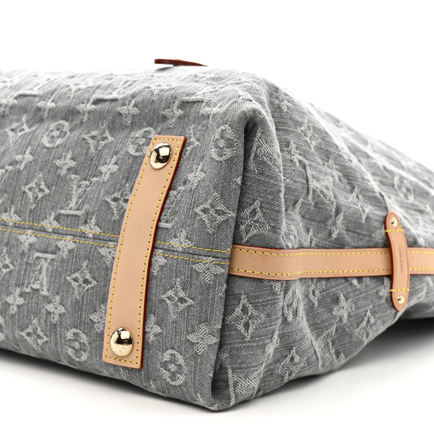 Louis Vuitton Monogram Denim CarryAll MM Washed Grey 9 of 11