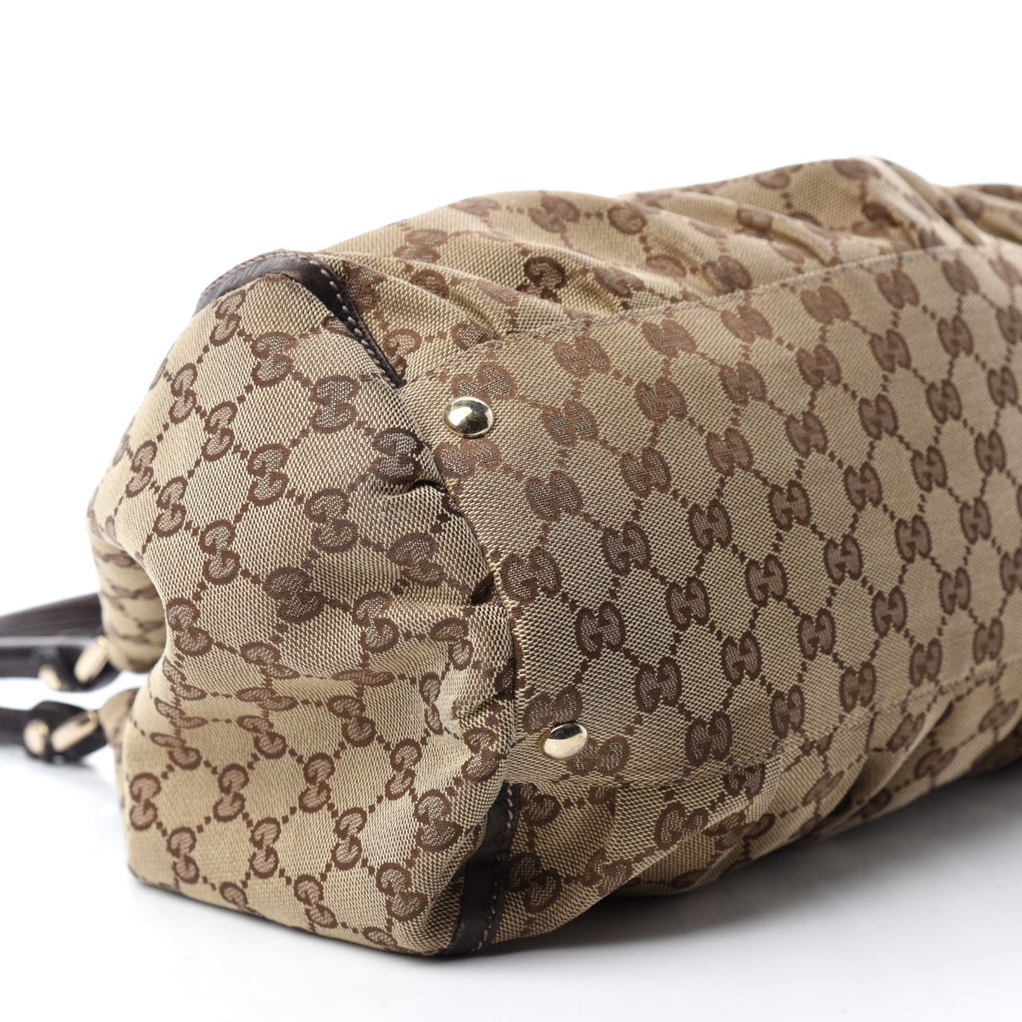 Monogram Large D Gold Hobo Dark Brown