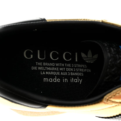 Gucci X ADIDAS Ginza Calfskin Demetra Gazelle Wedge Sneakers 37.5 King Gold Black 7 of 8