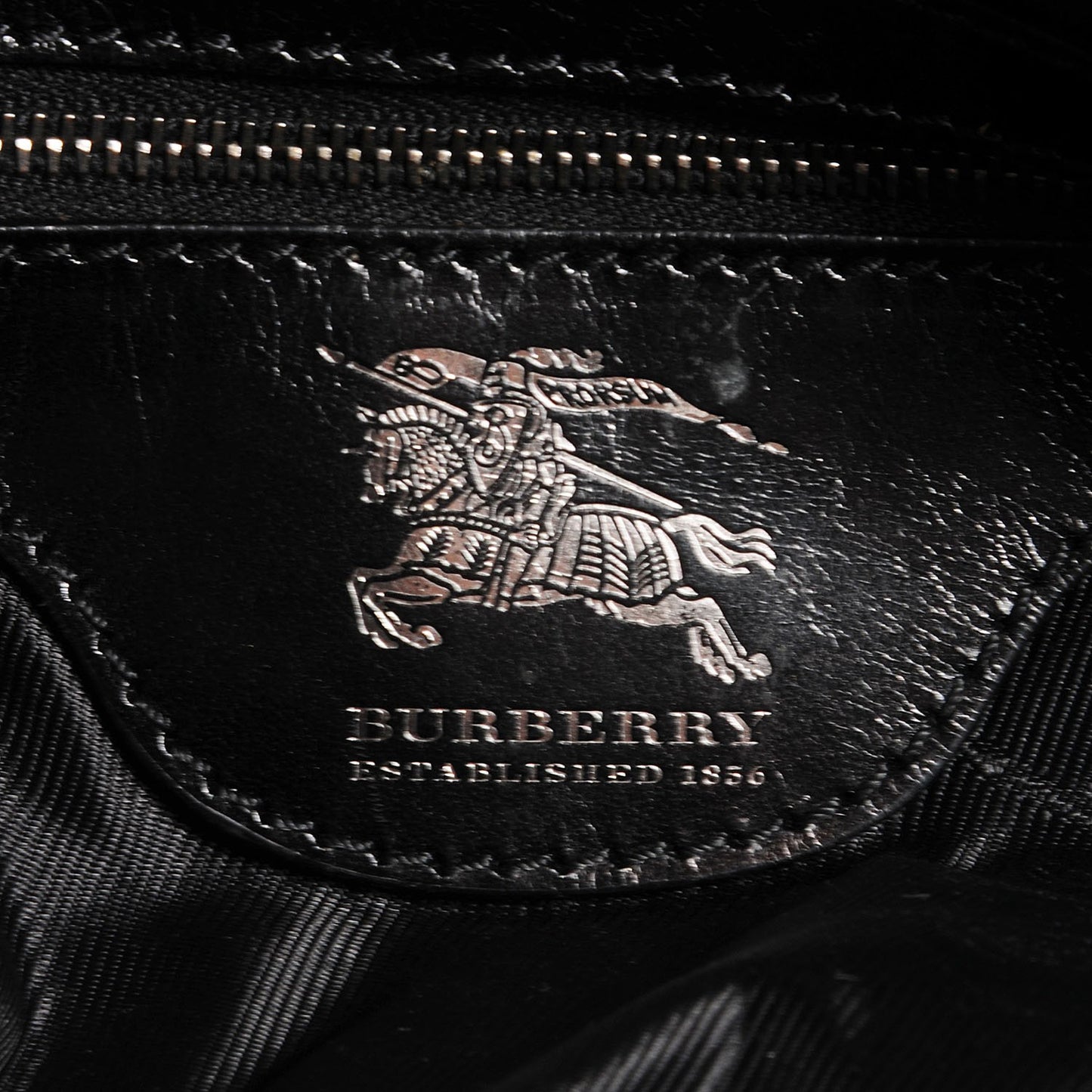 Prorsum Calfskin Studded Knight Satchel Black