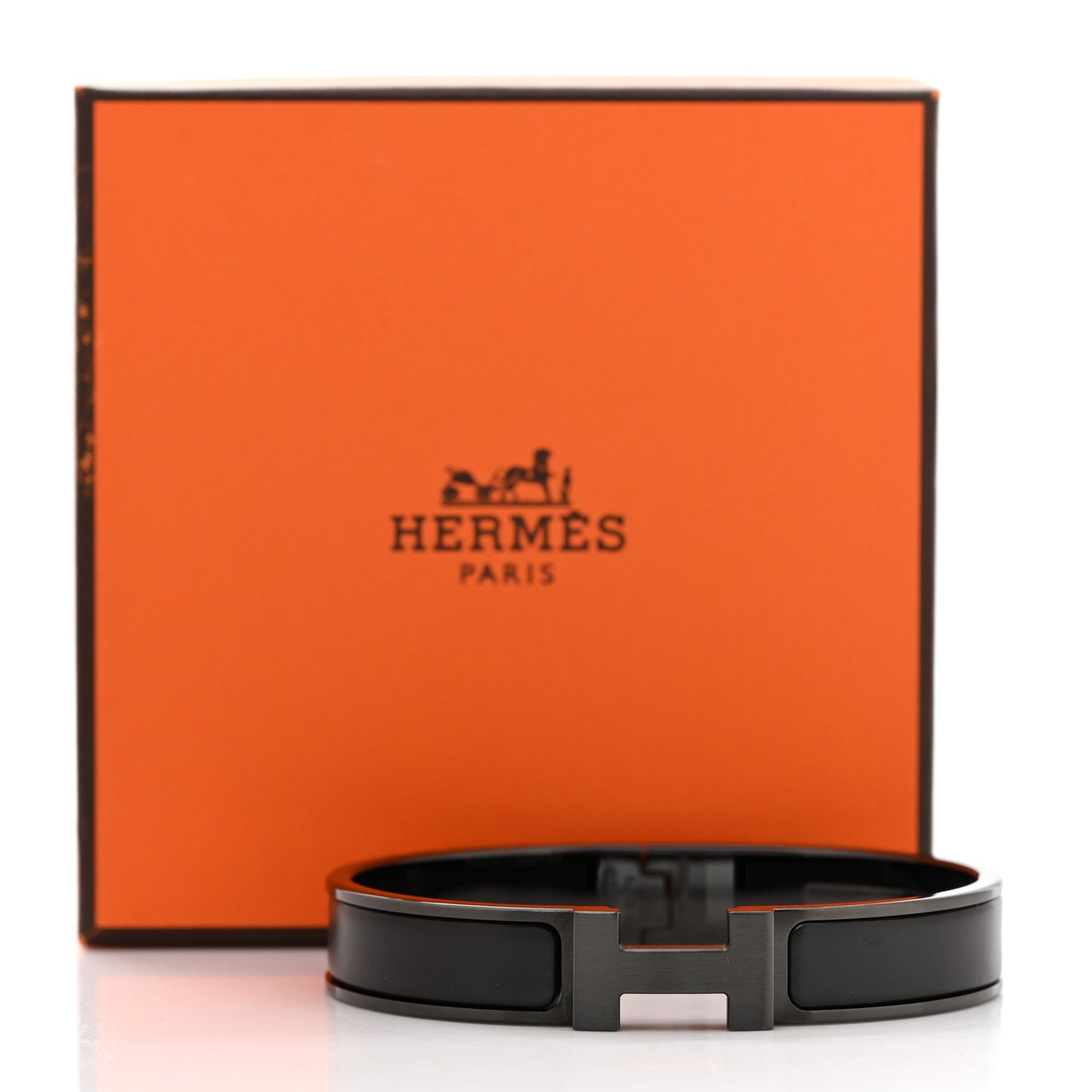 Matte Enamel Narrow Clic Clac HH Bracelet T5 So Black