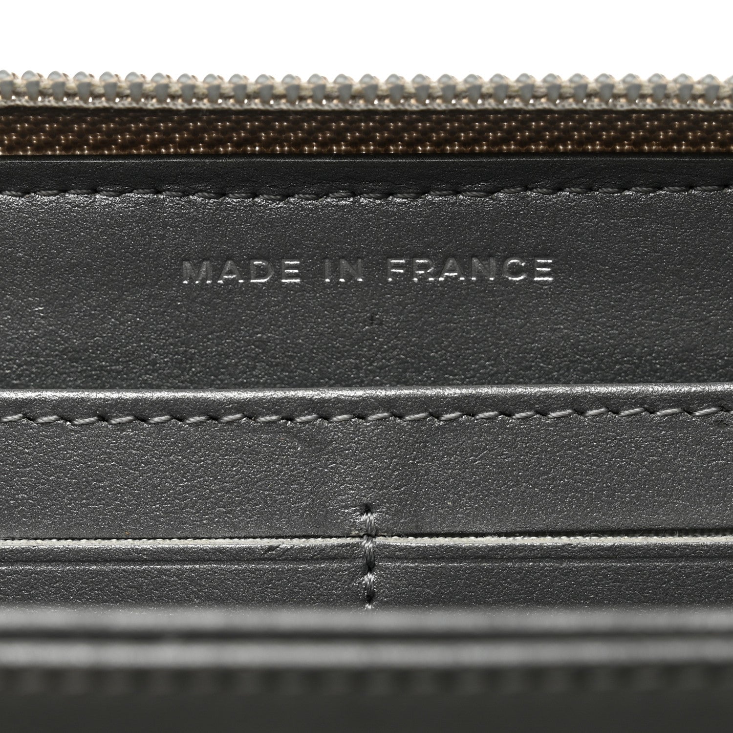 Chanel Metallic Caviar Quilted Boy Zip Around Wallet Silver 6 of 10