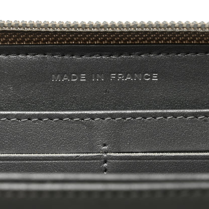 Chanel Metallic Caviar Quilted Boy Zip Around Wallet Silver 6 of 10