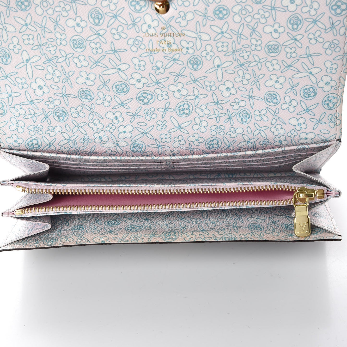 Monogram Fleuri Sarah Wallet Rose