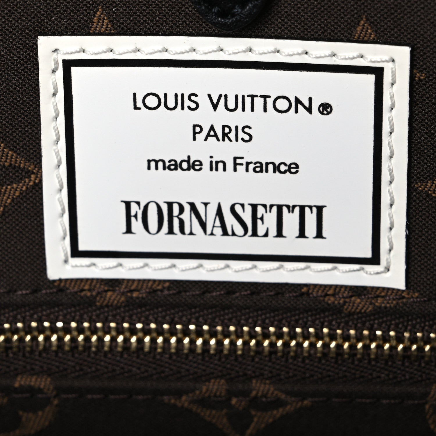 Louis Vuitton X FORNASETTI Calfskin Architettura Onthego MM Black White 6 of 9