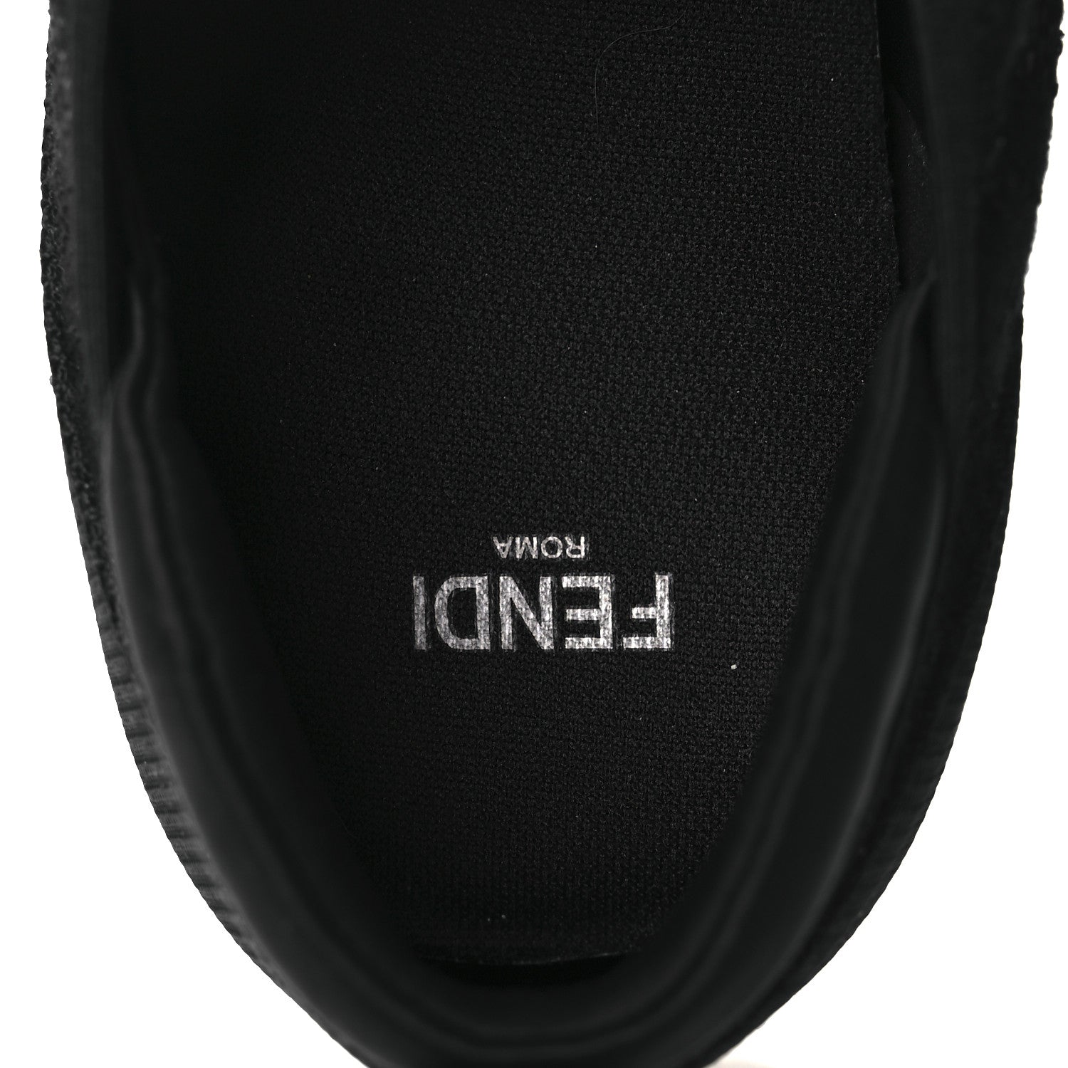 Fendi X SARAH COLEMAN Mesh FF Vertigo Runner Slip On Sneakers 39 Black 10 of 12
