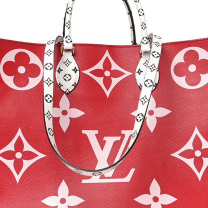 Louis Vuitton Monogram Giant Onthego GM Rouge Rose 7 of 9