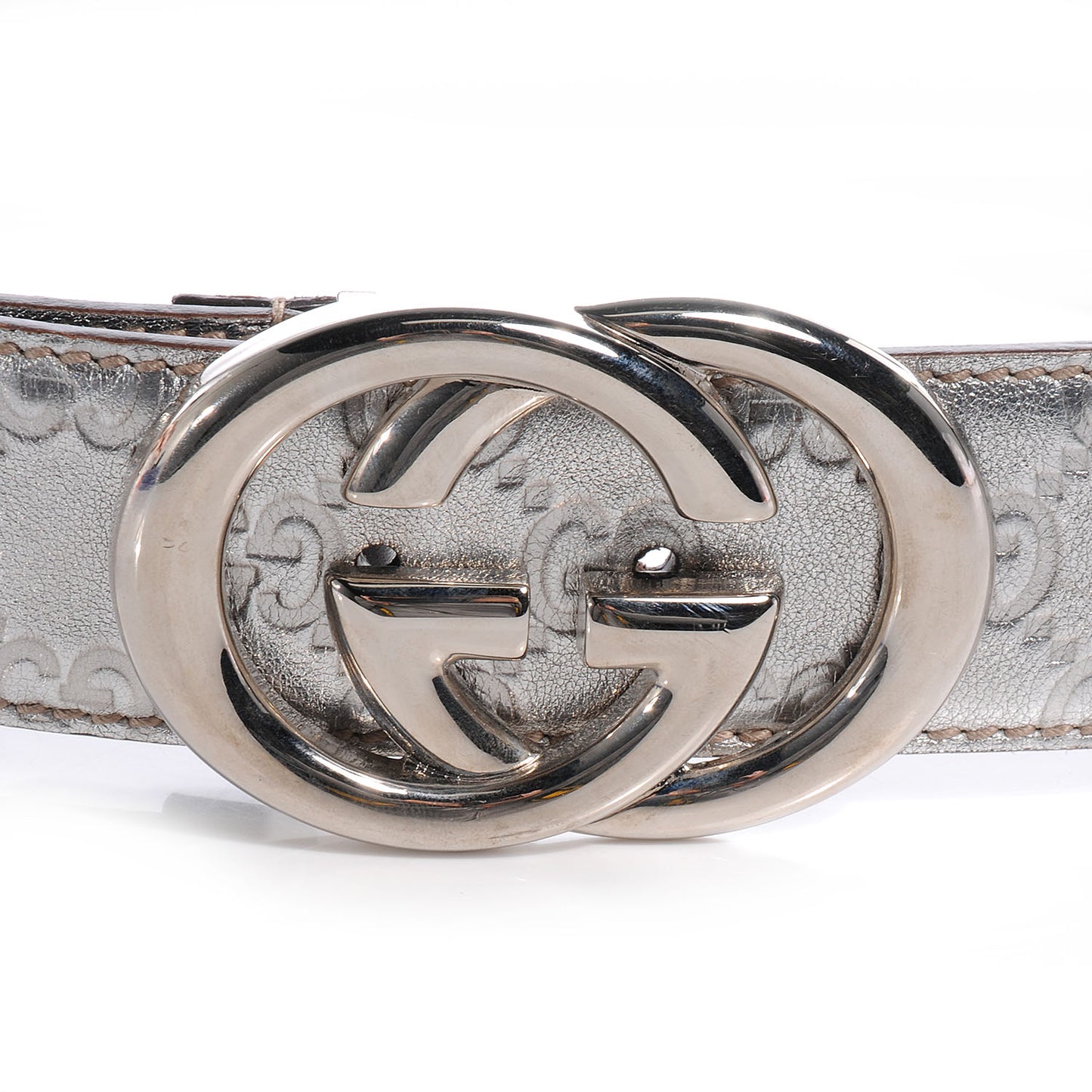 Guccissima GG Belt Silver 85 34