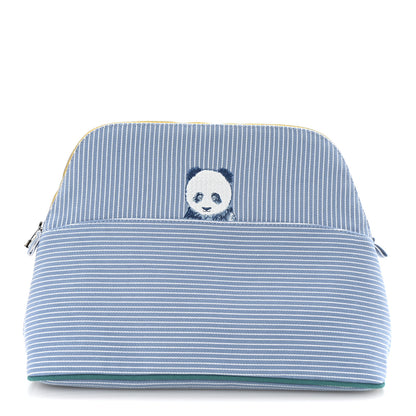 Hermes Cotton Stripe Bolide Passe-Passe Case Bleuet 1 of 16