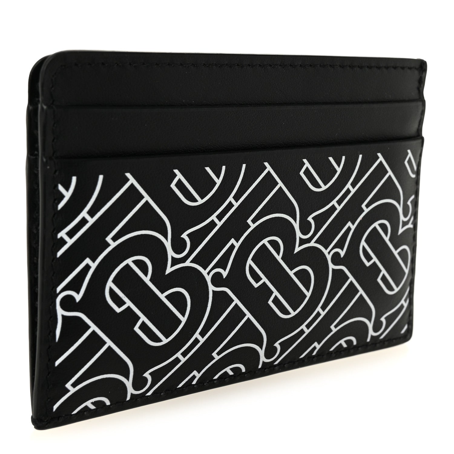 Burberry Kier TB Monogram Card Case Black White 3 of 6