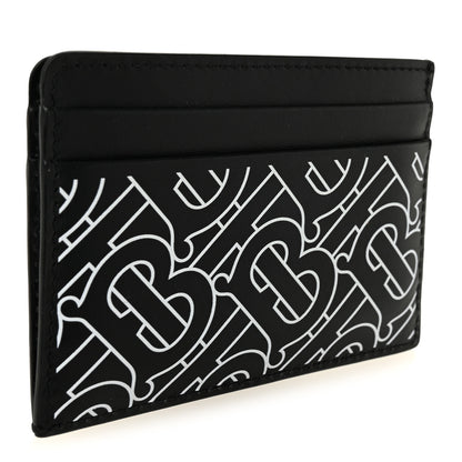 Burberry Kier TB Monogram Card Case Black White 3 of 6