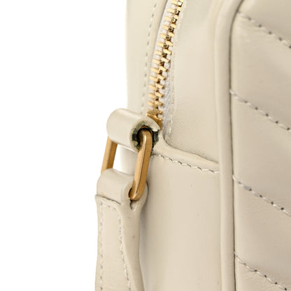 Saint Laurent Calfskin Matelasse Monogram Lou Camera Bag Crema Soft 12 of 12