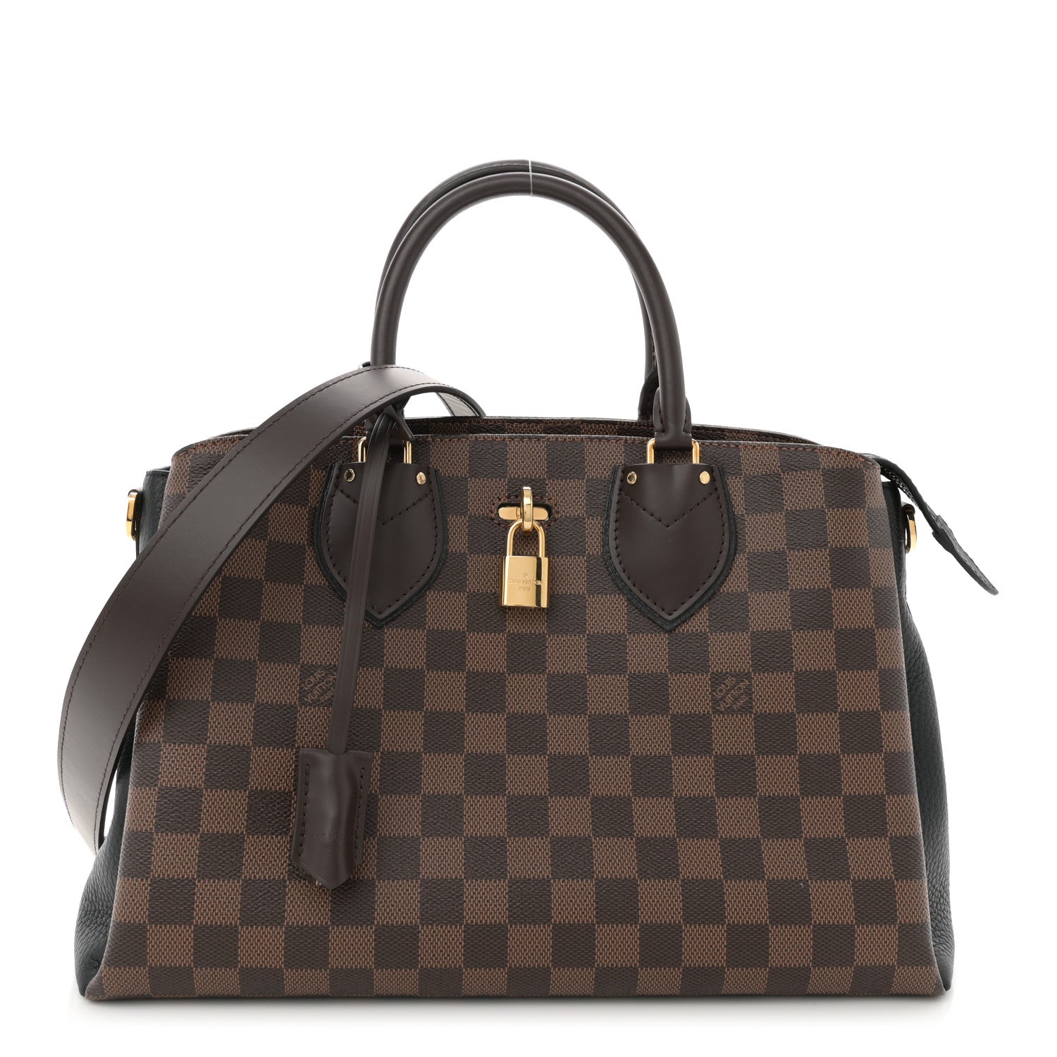 Louis Vuitton Cuir Taurillon Damier Ebene Normandy Black 1 of 13