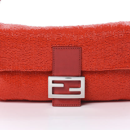 Fendi Beaded Baguette Papavero 8 of 12