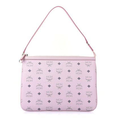 MCM Visetos Liz Shopper Tote Pouch Light Pink 1 of 10