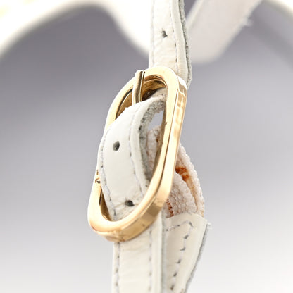 Chanel Lambskin CC Studded Flats White 11 of 13