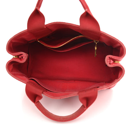 Prada Canapa Small Logo Tote Rosso 4 of 22