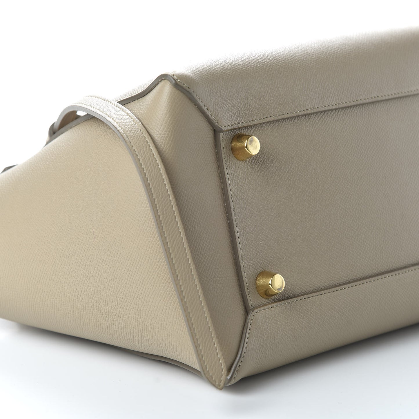 Grained Calfskin Mini Belt Bag Light Taupe