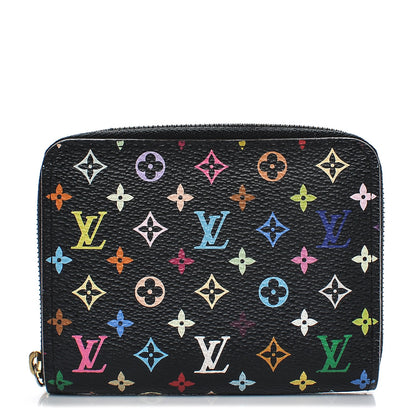 Louis Vuitton Monogram Multicolor Zippy Coin Purse Black Grenade 1 of 6