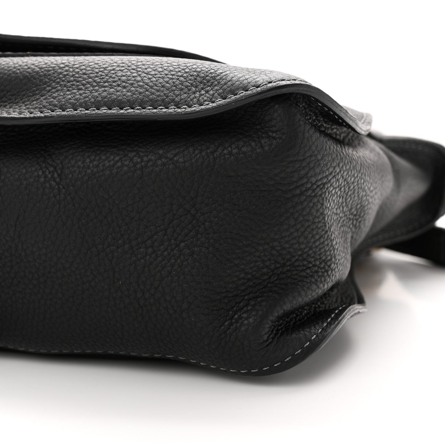 Calfskin Medium Marcie Satchel Black