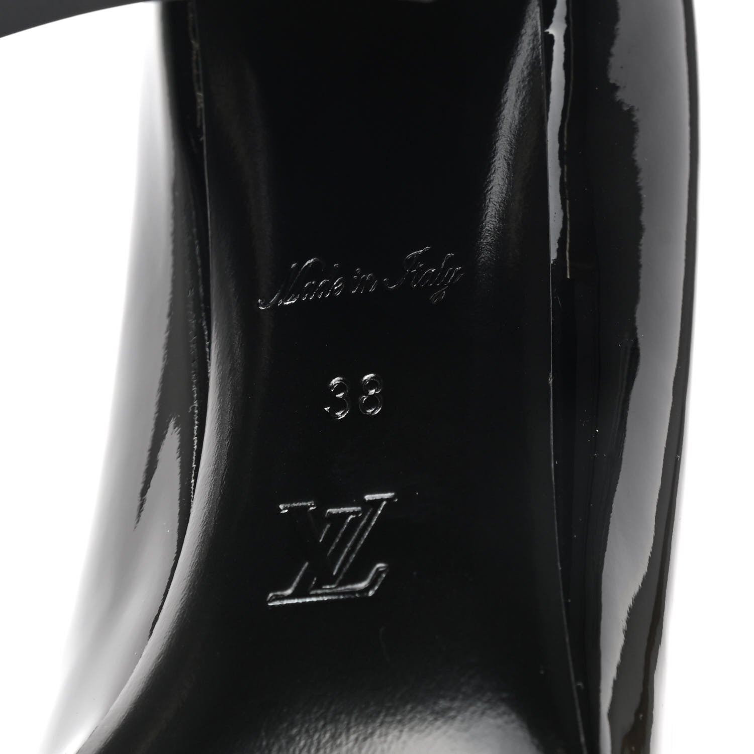 Louis Vuitton Patent Madeleine Pumps 38 Black 6 of 8
