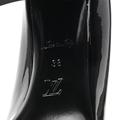 Louis Vuitton Patent Madeleine Pumps 38 Black 6 of 8
