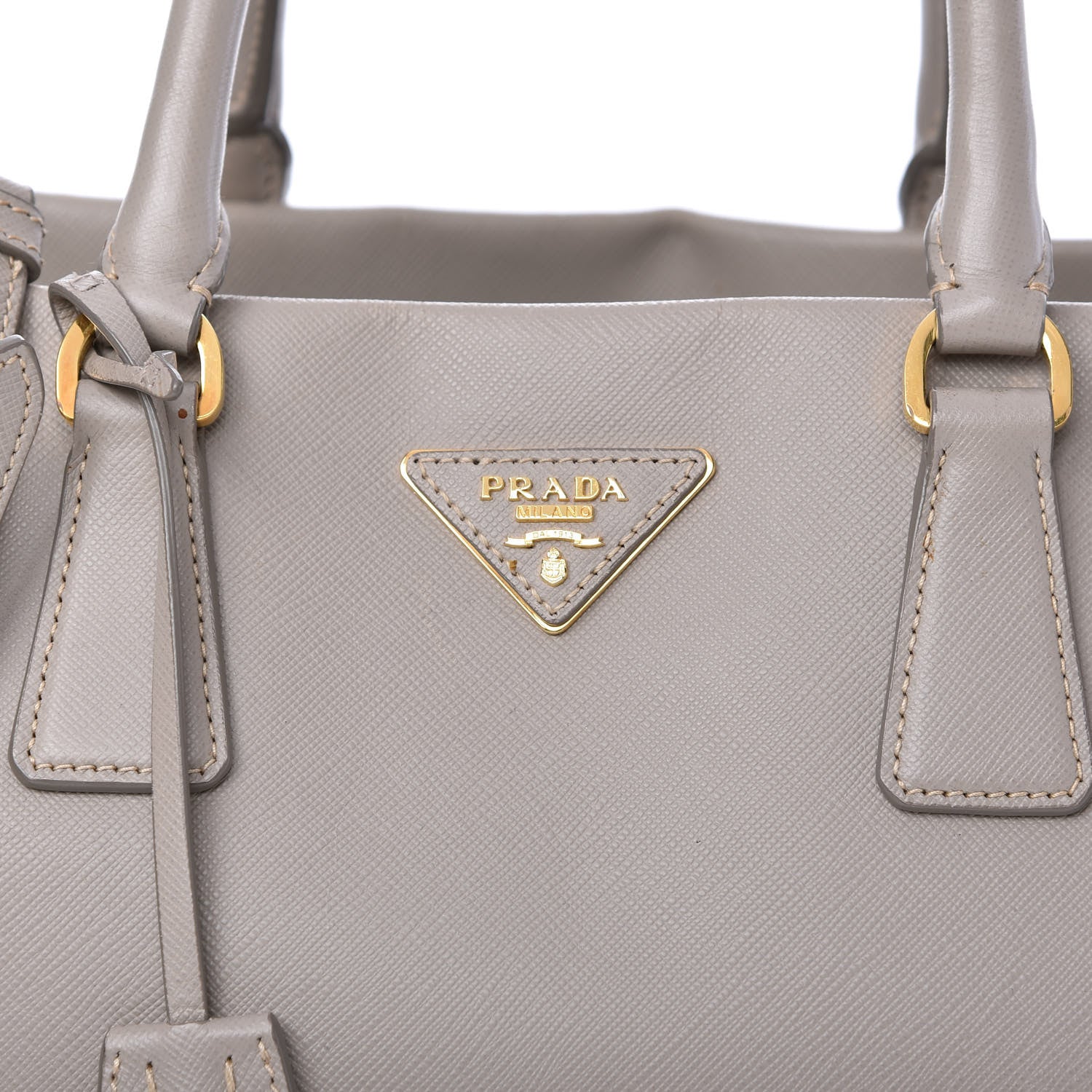 Prada Saffiano Soft Calfskin Tote Argilla 10 of 10