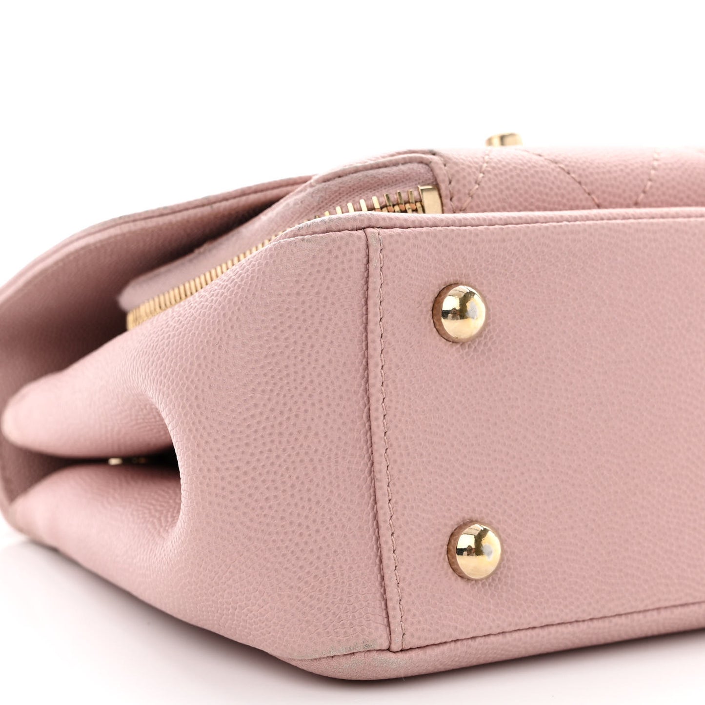 Caviar Quilted Small Business Affinity Flap Light Pink
