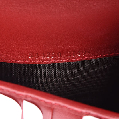 Gucci Microguccissima Zip Around Top Handle Travel Wallet Red 8 of 9