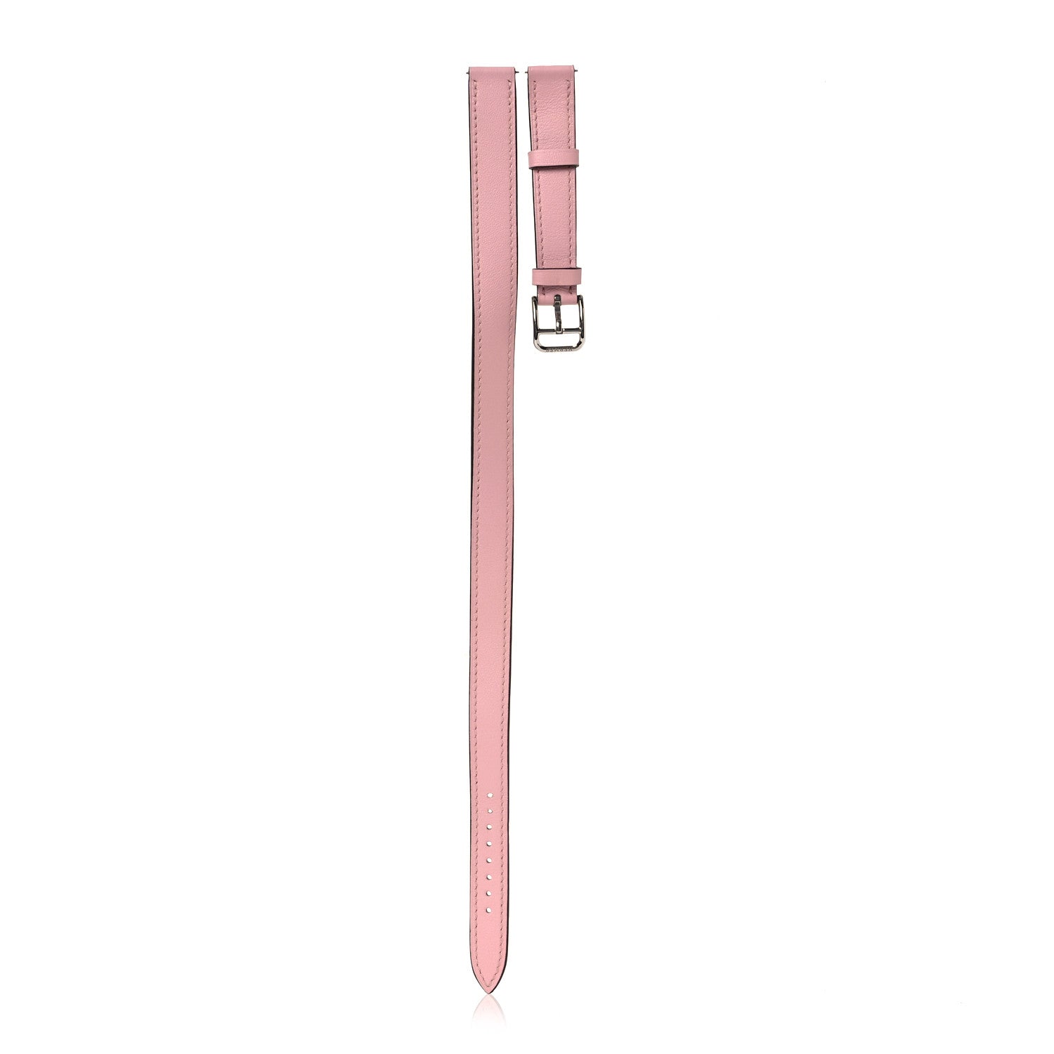 Hermes Swift Mini Heure H Double Tour Watch Strap Rose Sakura 1 of 8
