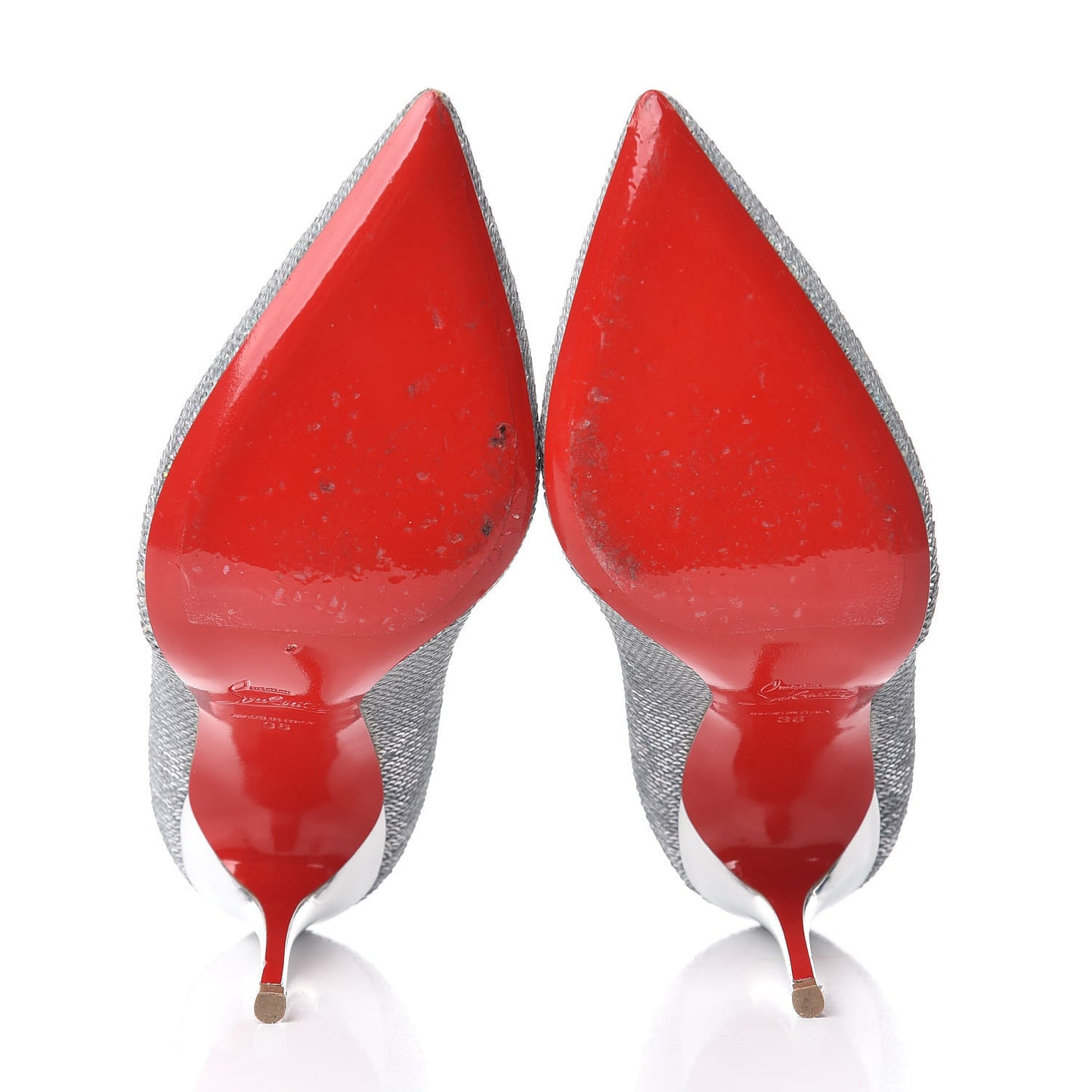 Sequin Pigalle Follies 100 Pumps 36 Silver