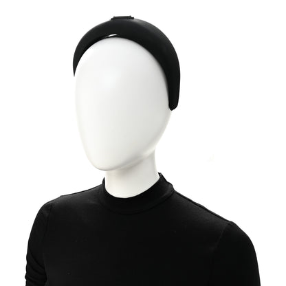 Prada Re-Nylon Metal Triangle Logo Headband Black 2 of 6