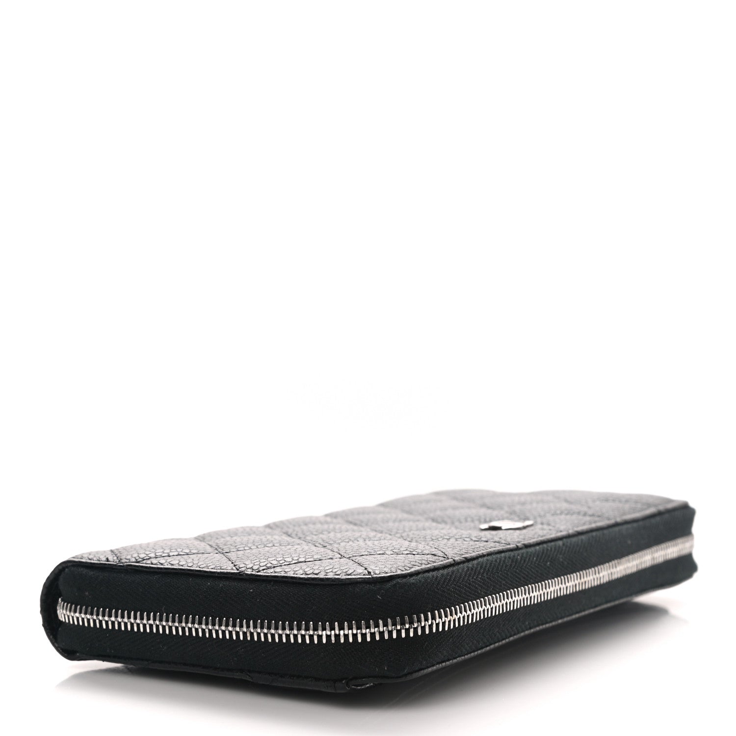 Chanel Caviar Quilted Large Gusset Zip Around Wallet Black 4 of 9