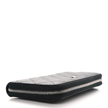 Chanel Caviar Quilted Large Gusset Zip Around Wallet Black 4 of 9