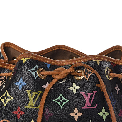Louis Vuitton Monogram Multicolor Petit Noe Black 8 of 14