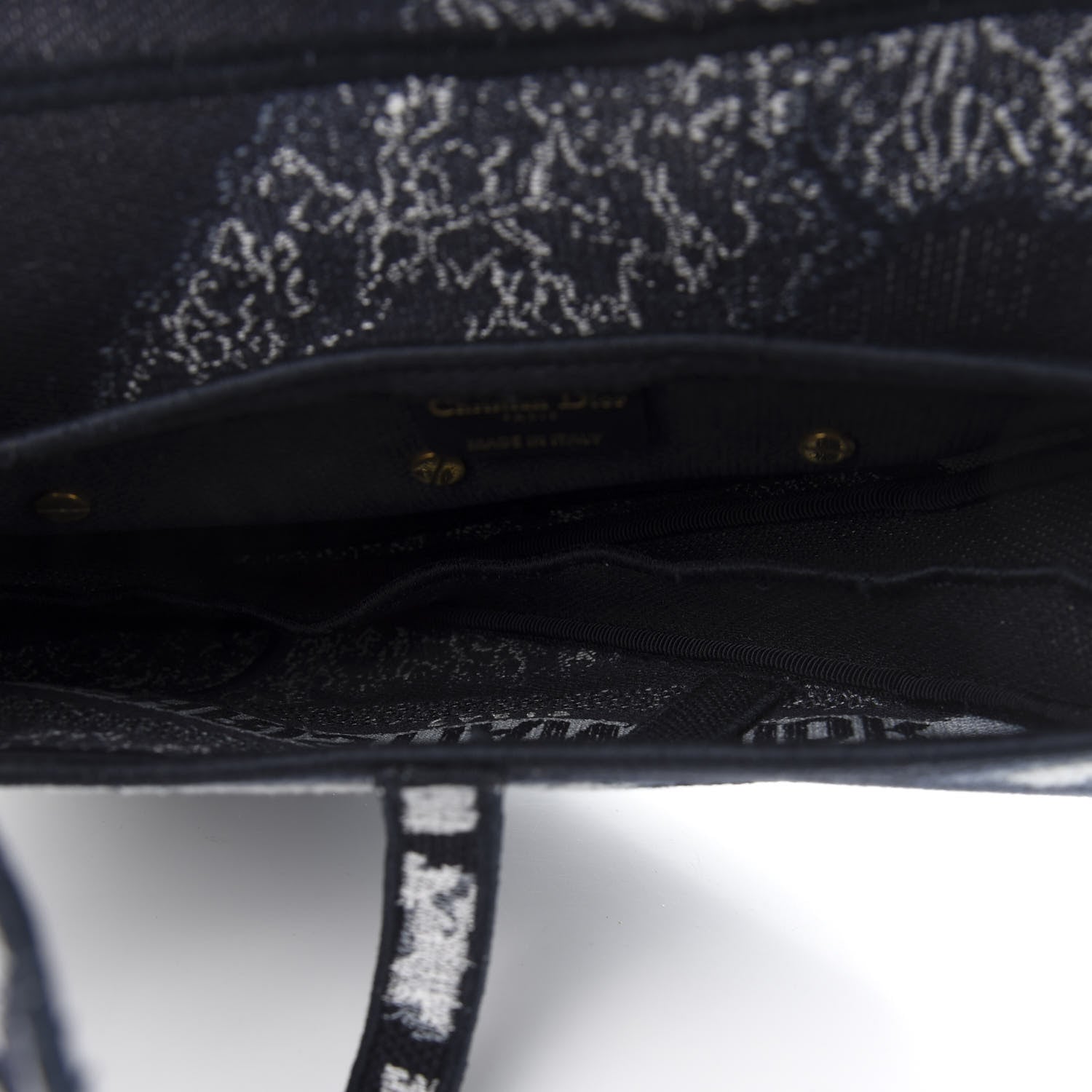 Christian Dior Canvas Tie Dye Saddle Bag Blue Multicolor 5 of 12