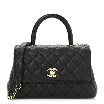 Chanel Caviar Quilted Mini Coco Handle Flap Black 1 of 10