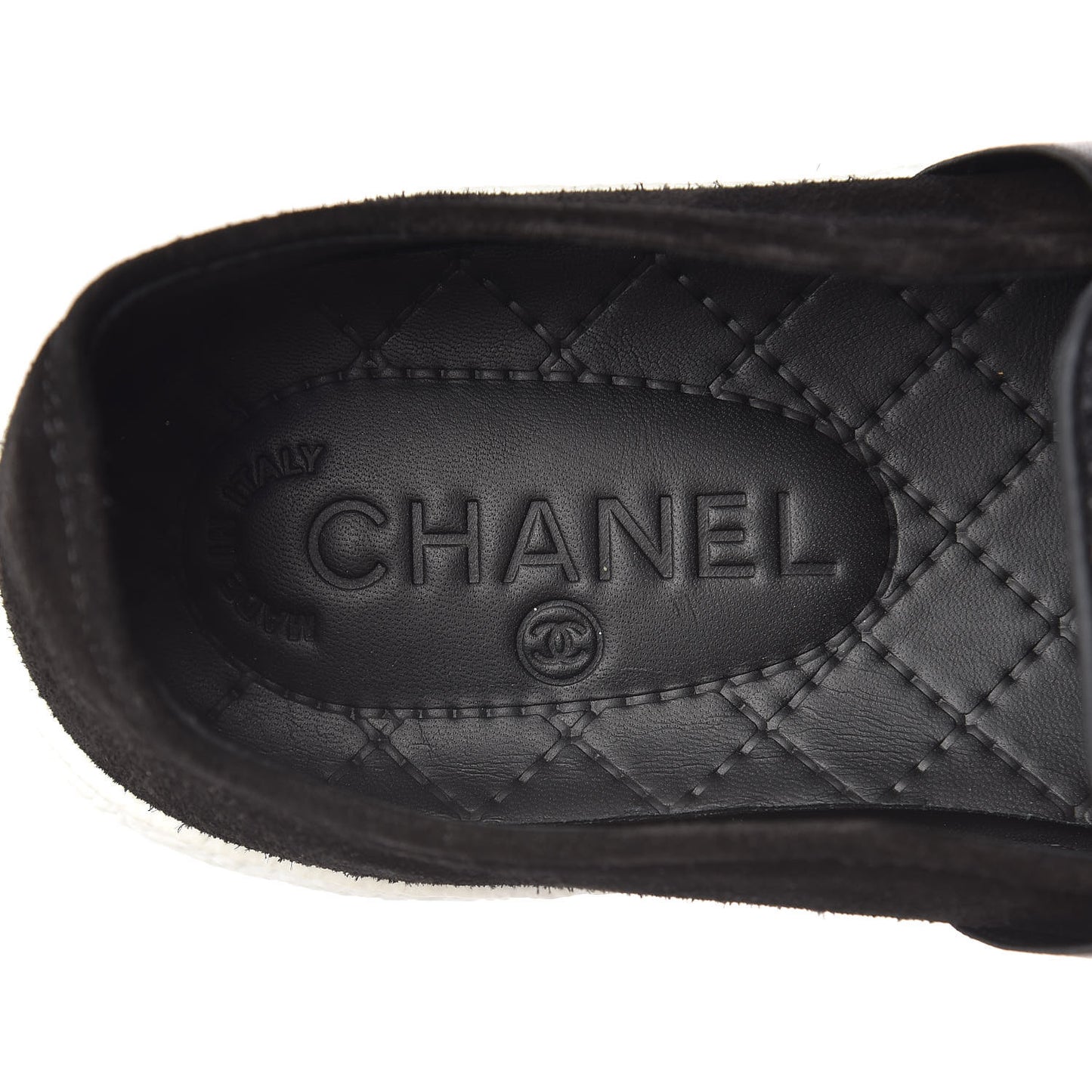 Suede Calfskin Tweed Sneakers 38.5 Black