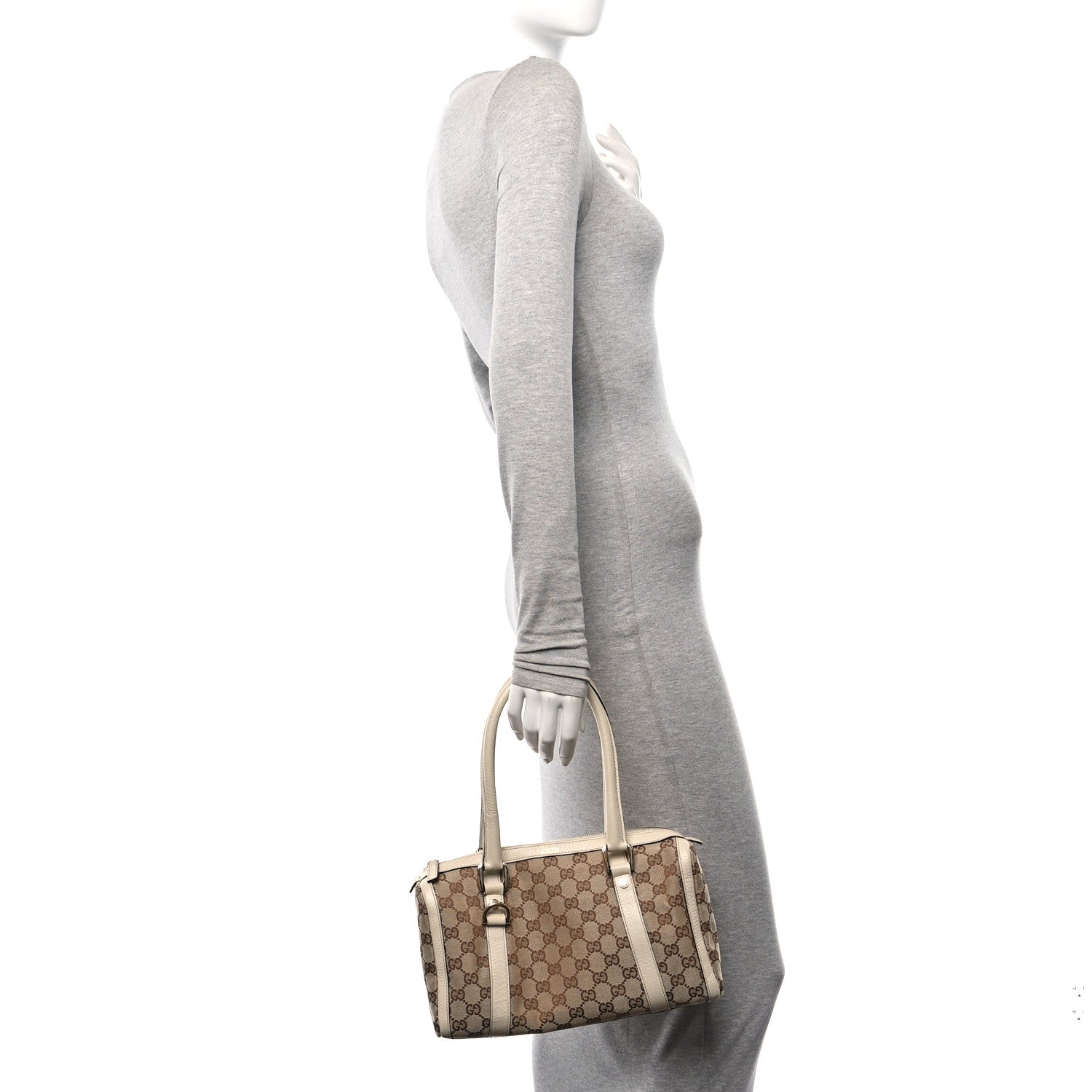 Gucci Monogram Small Abbey Boston Off White 2 of 12