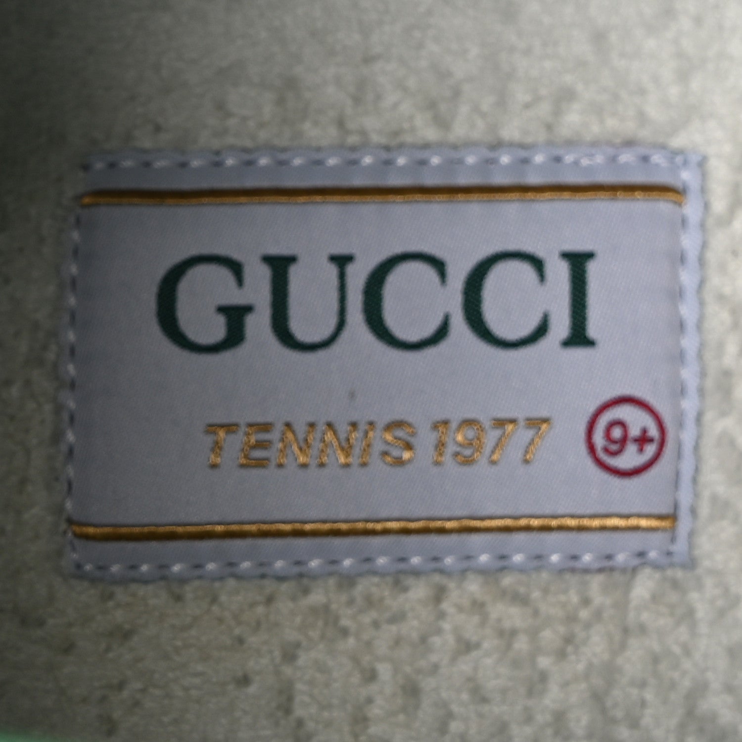 Gucci GG Monogram Web Mens 1977 Tennis High Top Sneakers 9.5 Beige Ebony Mystic White 7 of 9