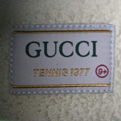 Gucci GG Monogram Web Mens 1977 Tennis High Top Sneakers 9.5 Beige Ebony Mystic White 7 of 9