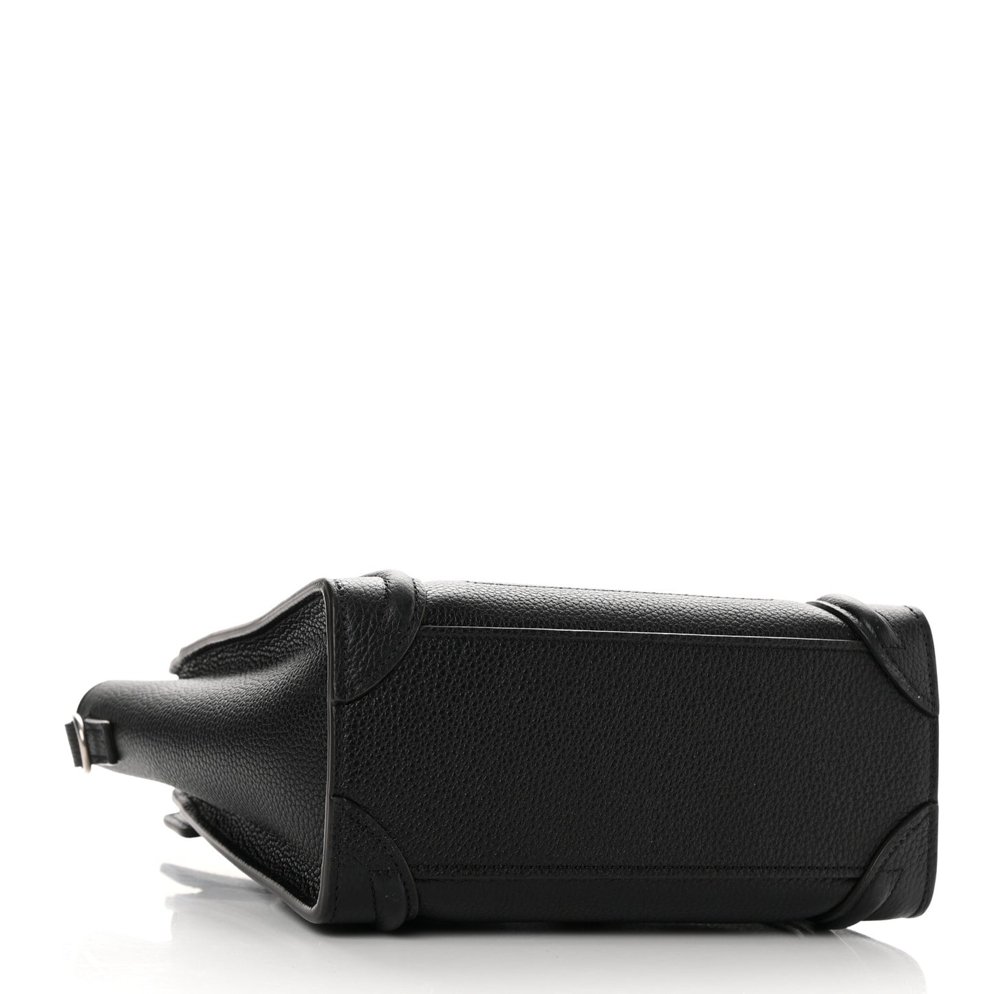 Drummed Calfskin Nano Luggage Black